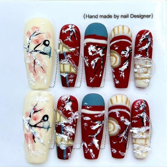 Chinese Landscape Painting Nail Art - MD002